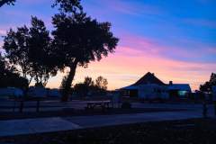 Sunset at Fallon RV Park